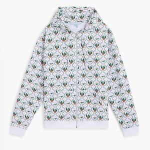 Hill House Unisex Teddy Zip-Up Fleece Lined Courchevel Toile  W/pockets